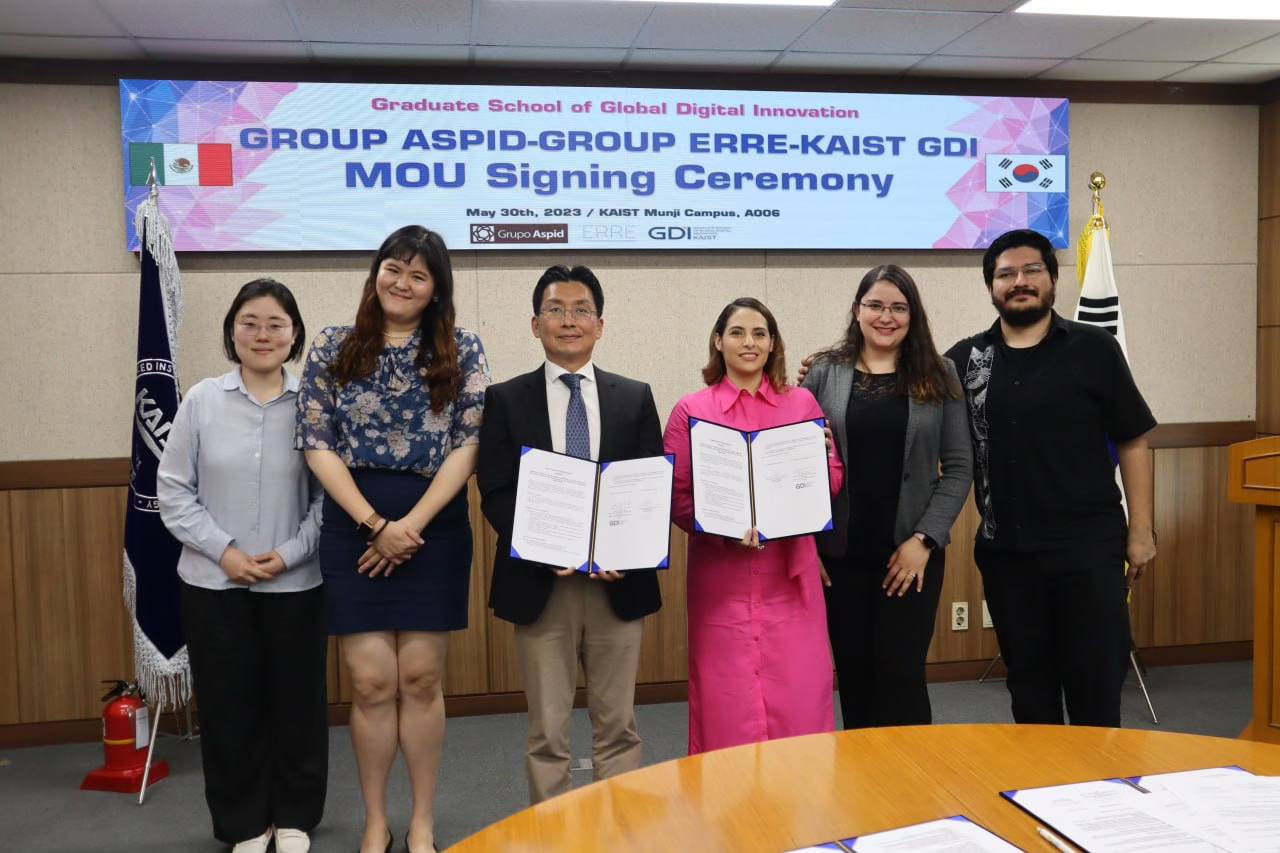 MOU Signing Ceremony between KAIST GDI and GROUP ASPID & GROUP ERRE