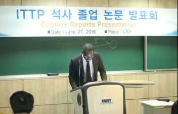 the 15th ITTP Country Report Presentation